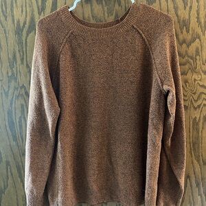 Cozy Women's Crewneck Sweater in Rust Brown orange